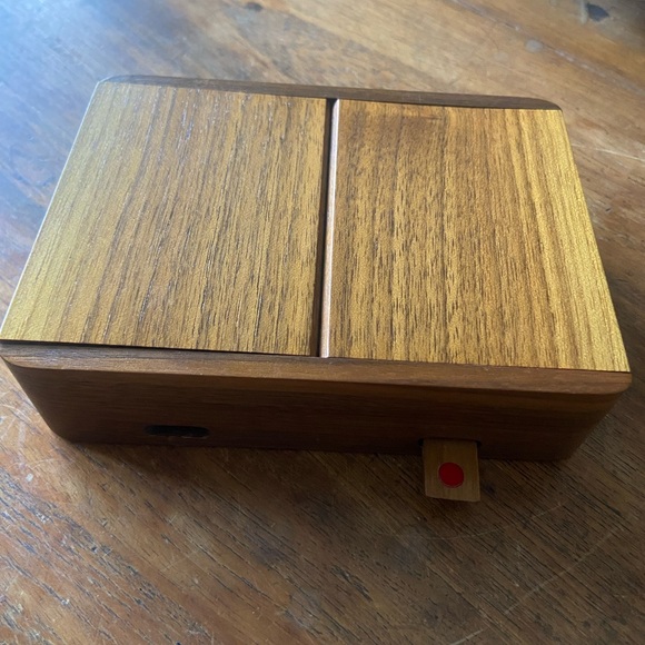 Vintage Godfrey Playing Cards Wood Holder Box with Playing Cards - Picture 2 of 6